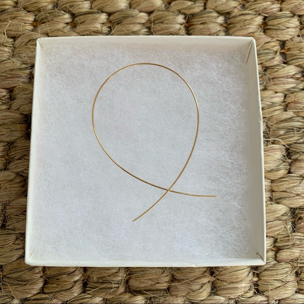 Lana Upside Down Wire Hoop - ONE earring